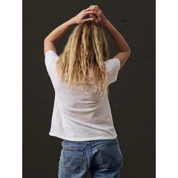 Buck Mason Women's Slub Cotton Classic Fit Easy Crew Made in USA Tee T-Shirt - Picture 3 of 5